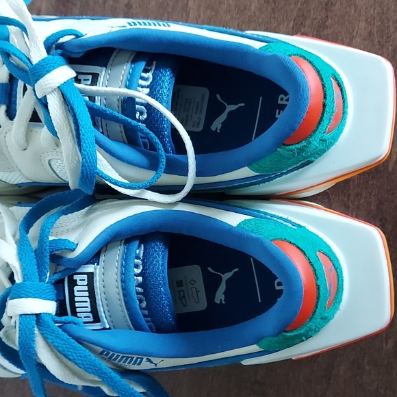 Puma RS-100 Ader Error Whisper White LAPIS blue new in box men's 8  Eur 40.5 - Picture 5 of 10